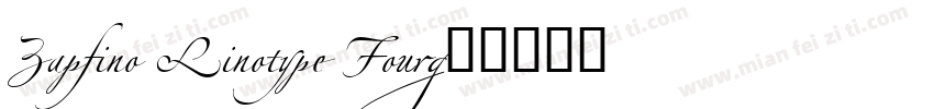Zapfino Linotype Four字体转换
